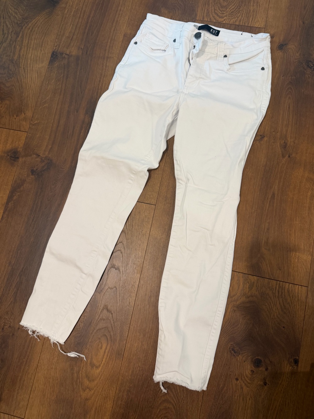 Women’s Kut White Jeans - Classic Straight Fit